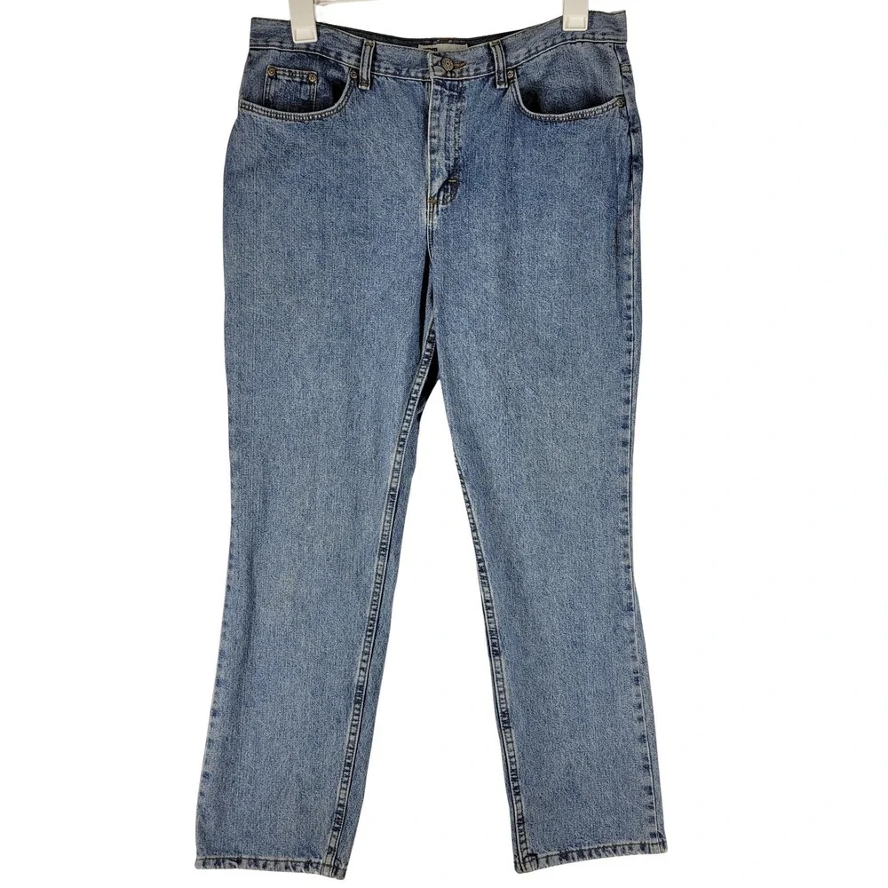 Vintage 90s Faded Glory Womens Jeans‎ 16P Classic Fit Straight Leg